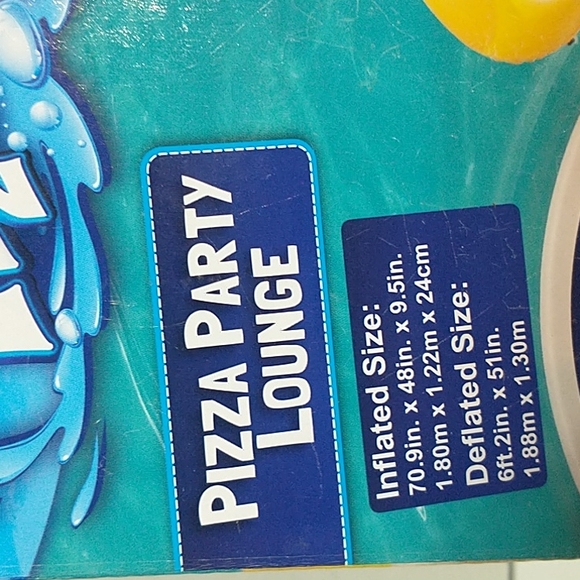 Pizza Shaped Pool Float Lounger 70.9" Long x 48" Wide - Picture 4 of 11